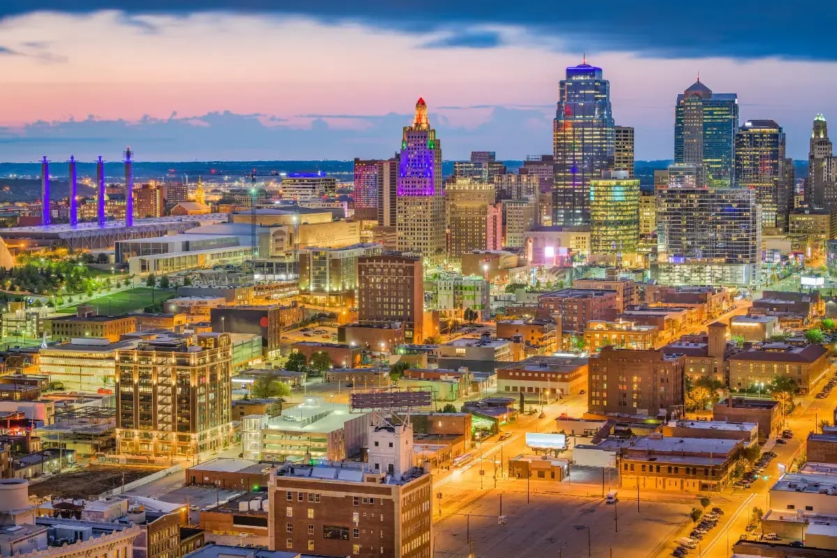 Downtown Kansas City skyline reflecting the city's growing economy and business opportunities