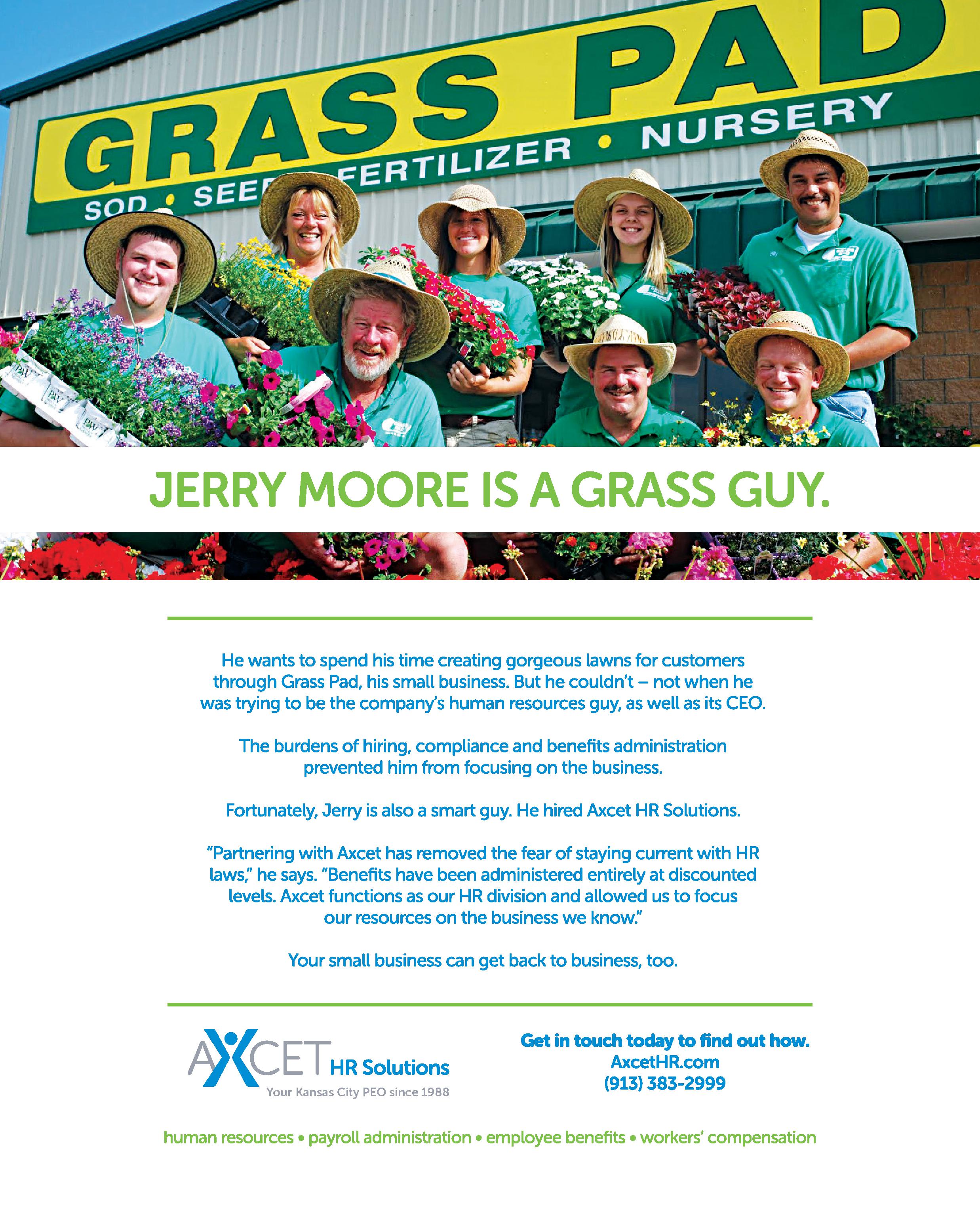 Jerry Moore, CEO of Grass Pad, is a Grass Guy